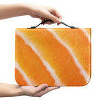 Fresh Salmon Print Leather Bible Cover