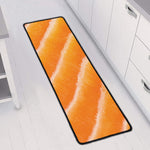 Fresh Salmon Print Long Kitchen Mat