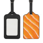 Fresh Salmon Print Luggage Tag