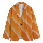 Fresh Salmon Print Men's Blazer