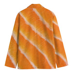 Fresh Salmon Print Men's Blazer