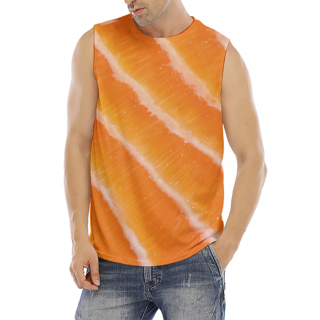 Fresh Salmon Print Men's Fitness Tank Top