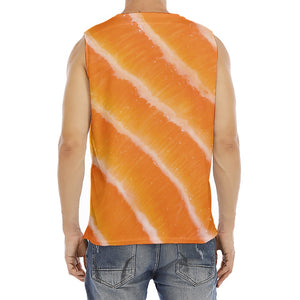 Fresh Salmon Print Men's Fitness Tank Top