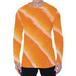 Fresh Salmon Print Men's Long Sleeve T-Shirt