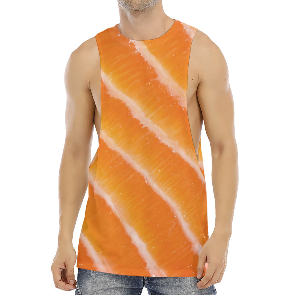 Fresh Salmon Print Men's Muscle Tank Top