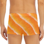 Fresh Salmon Print Men's Short Boxer Briefs