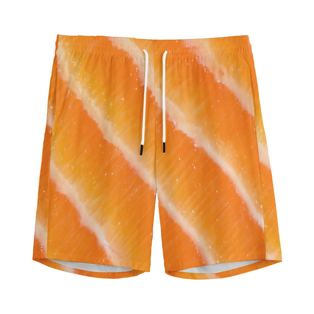 Fresh Salmon Print Men's Sports Shorts