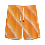 Fresh Salmon Print Men's Sports Shorts