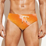 Fresh Salmon Print Men's Swim Briefs
