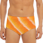 Fresh Salmon Print Men's Triangle Swim Briefs