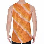 Fresh Salmon Print Men's Velvet Tank Top