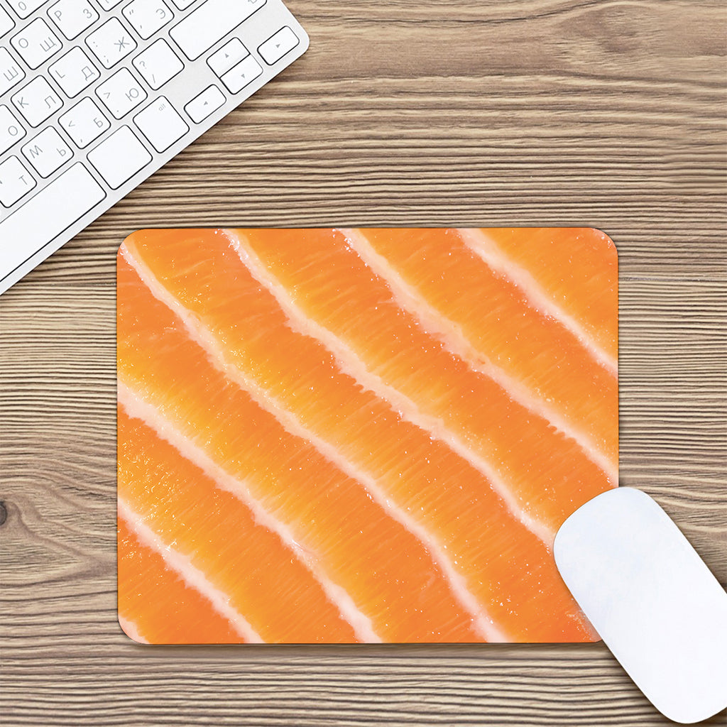 Fresh Salmon Print Mouse Pad