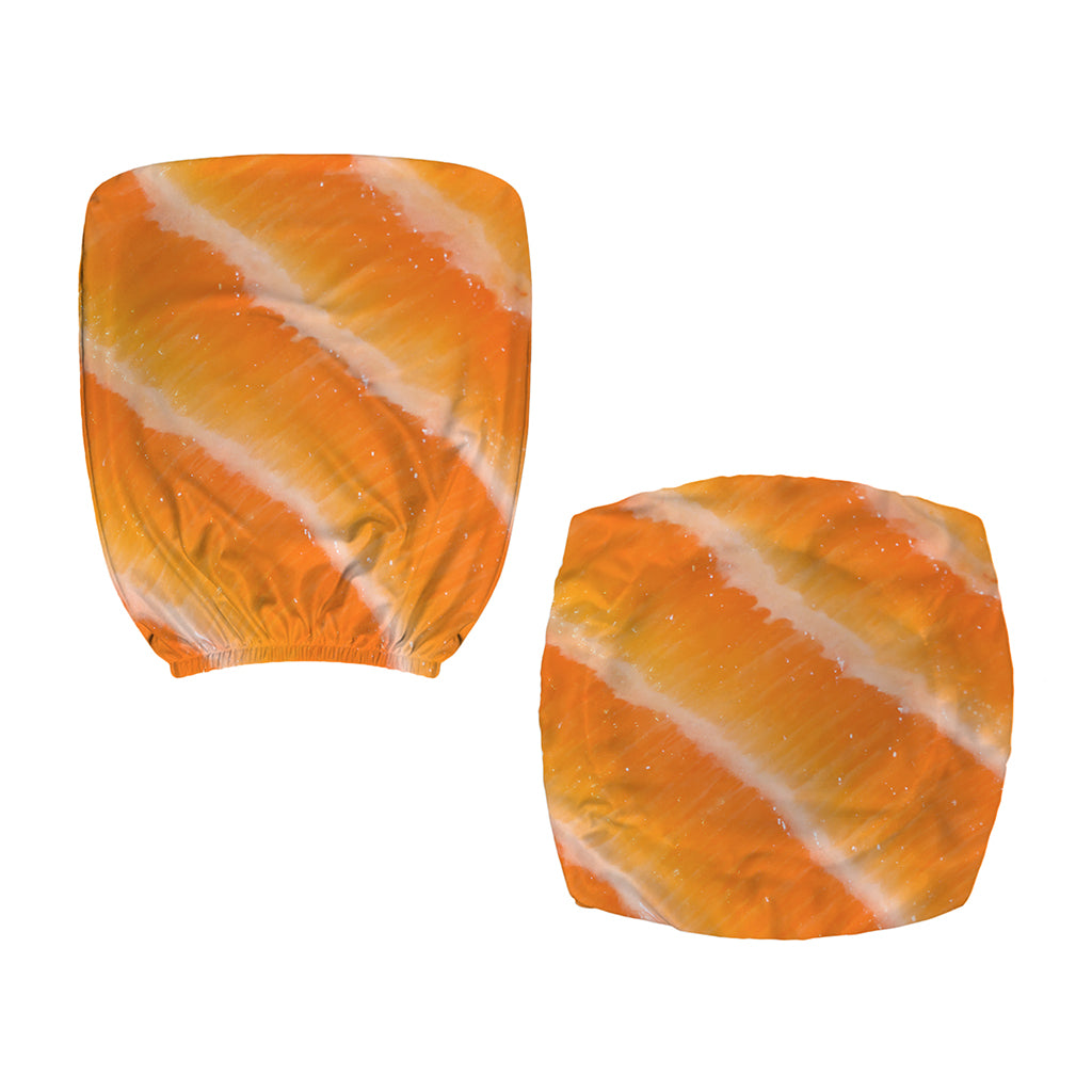 Fresh Salmon Print Office Chair Cover