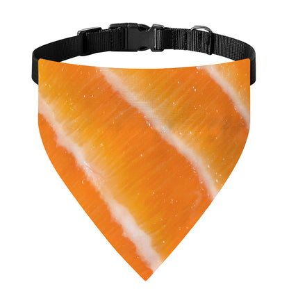 Fresh Salmon Print Over The Collar Dog Bandana