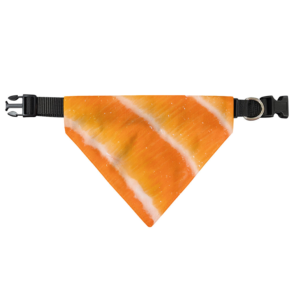 Fresh Salmon Print Over The Collar Dog Bandana