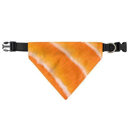 Fresh Salmon Print Over The Collar Dog Bandana