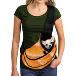 Fresh Salmon Print Pet Sling Carrier