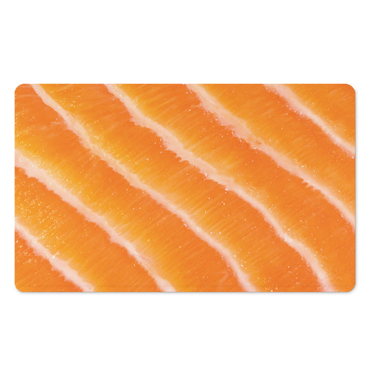 Fresh Salmon Print Polyester Doormat