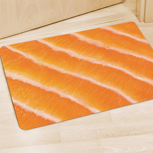 Fresh Salmon Print Polyester Doormat