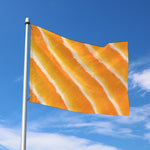 Fresh Salmon Print Polyester Flag