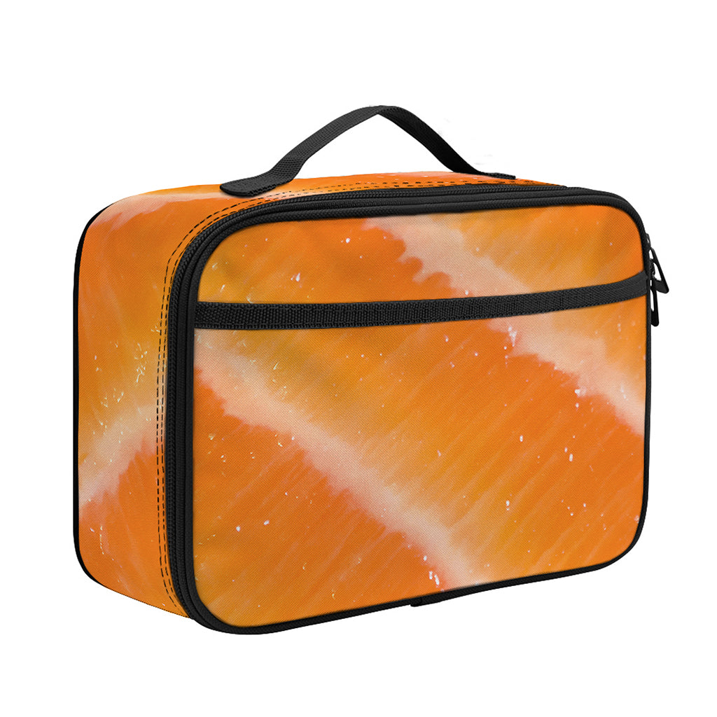 Fresh Salmon Print Portable Lunch Bag