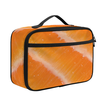 Fresh Salmon Print Portable Lunch Bag