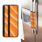 Fresh Salmon Print Refrigerator Handle Covers