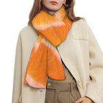 Fresh Salmon Print Scarf