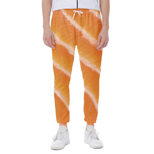 Fresh Salmon Print Scuba Joggers