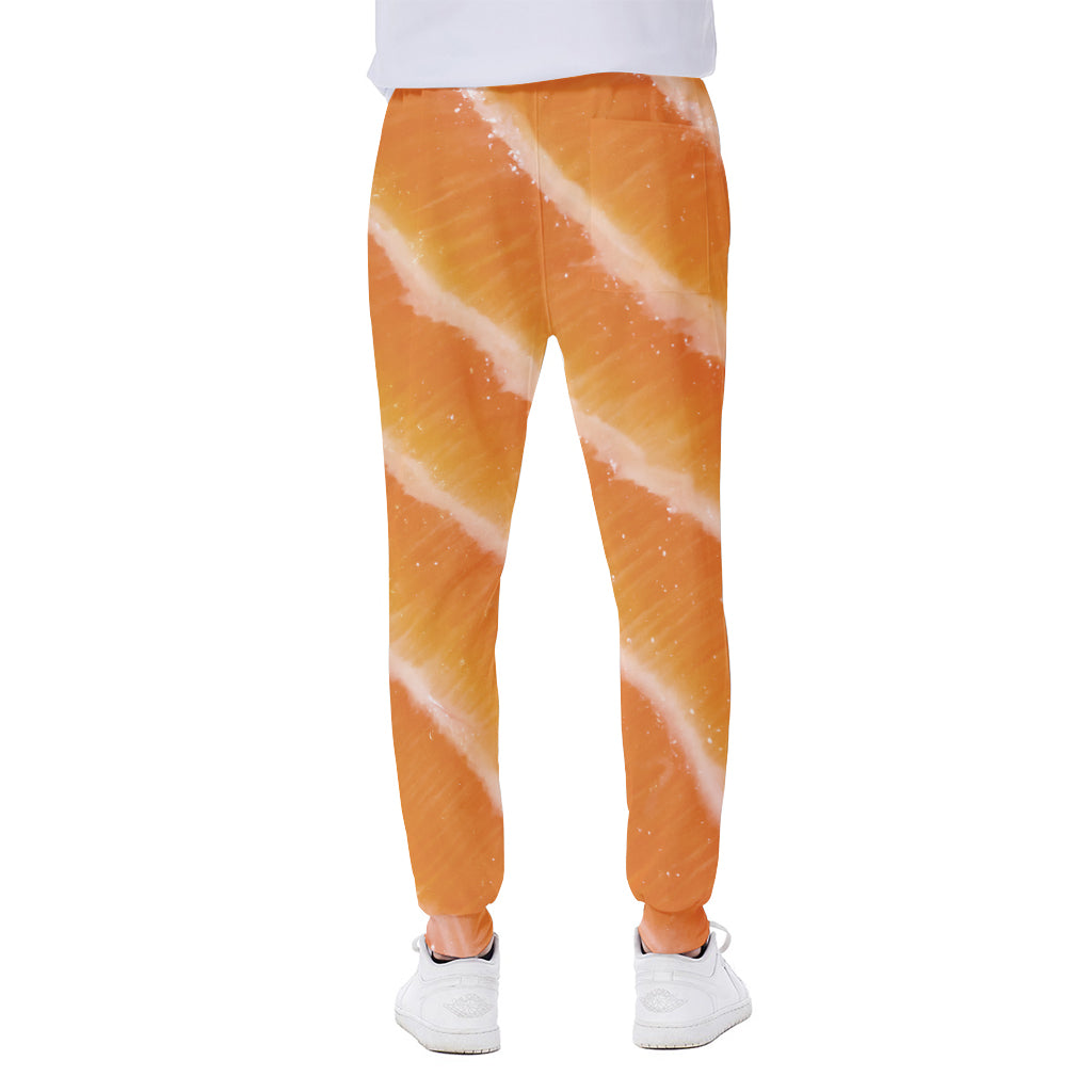 Fresh Salmon Print Scuba Joggers