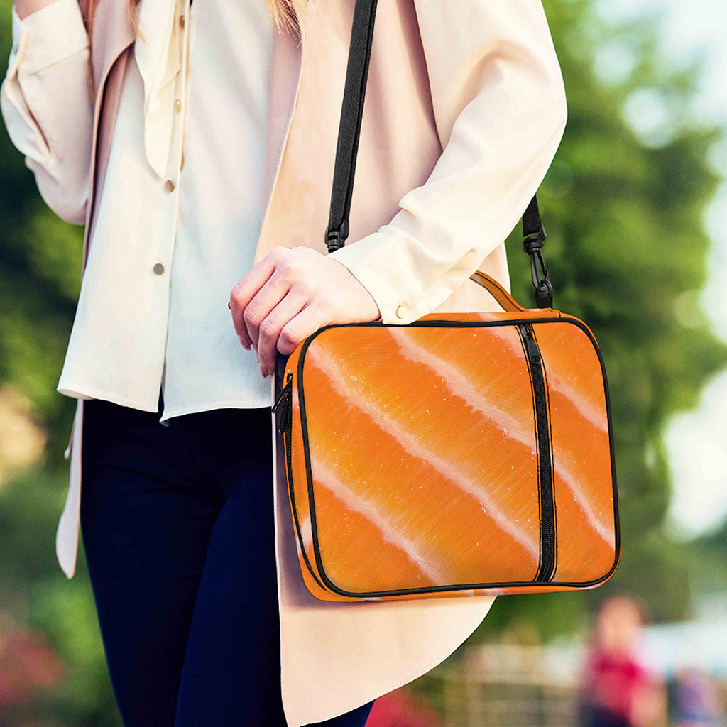 Fresh Salmon Print Shoulder Strap Bible Bag