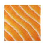 Fresh Salmon Print Silk Bandana