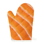 Fresh Salmon Print Single Oven Mitt