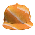 Fresh Salmon Print Snapback Cap