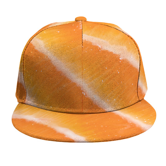 Fresh Salmon Print Snapback Cap
