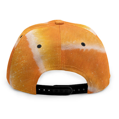 Fresh Salmon Print Snapback Cap