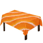 Fresh Salmon Print Tablecloth