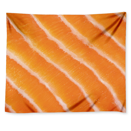 Fresh Salmon Print Tapestry