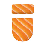 Fresh Salmon Print Toilet Lid And Tank Cover Set