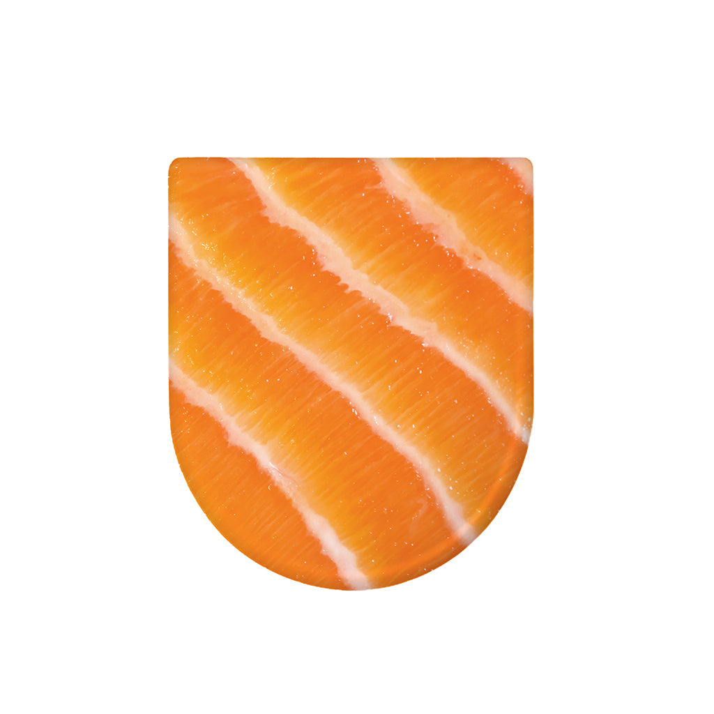 Fresh Salmon Print Toilet Lid Cover