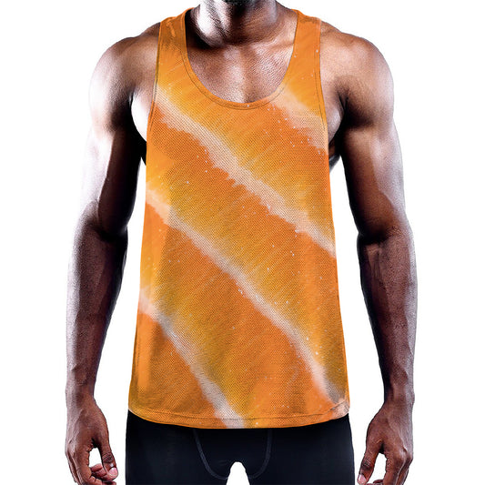 Fresh Salmon Print Training Tank Top