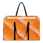 Fresh Salmon Print Utility Tote Bag