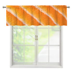 Fresh Salmon Print Window Valance