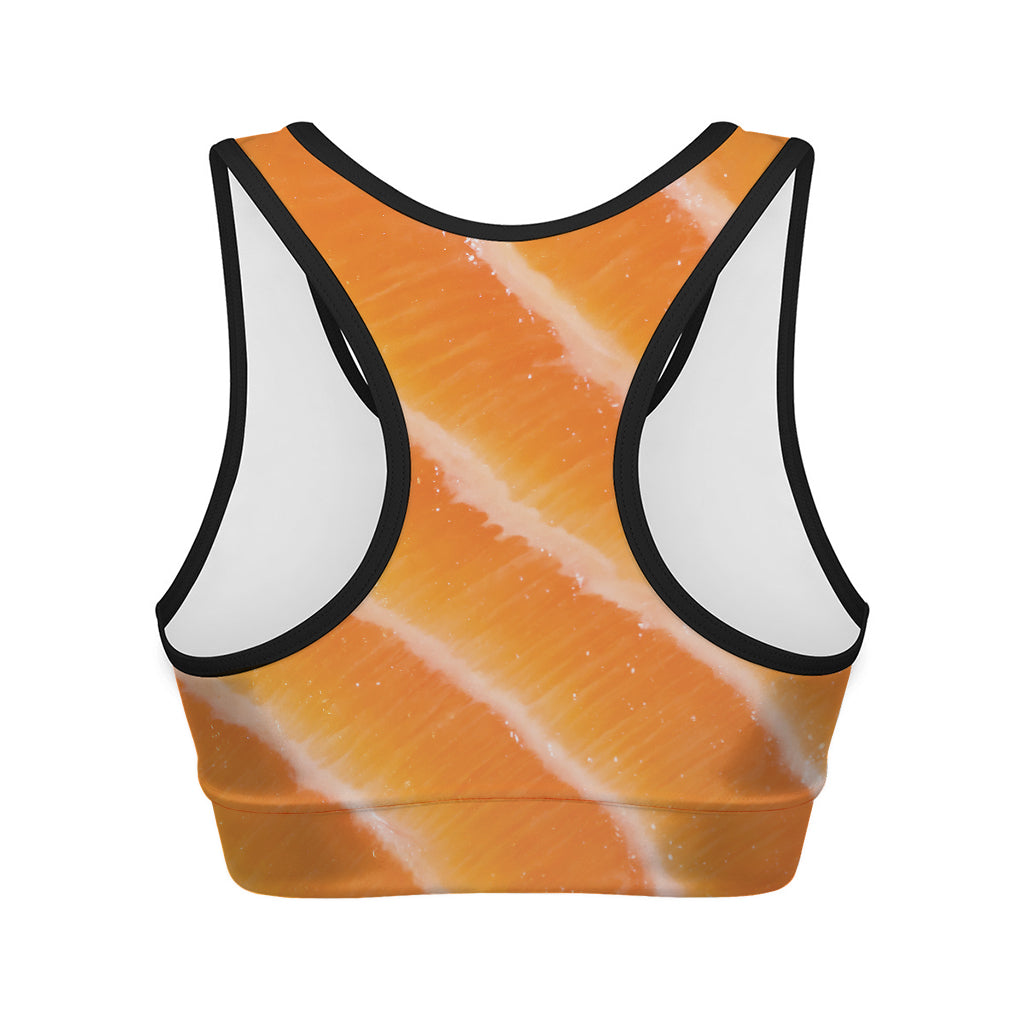 Fresh Salmon Print Women's Sports Bra