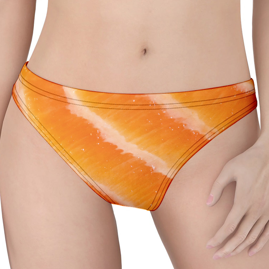 Fresh Salmon Print Women's Thong