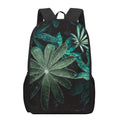 Fresh Tropical Leaf Print 17 Inch Backpack