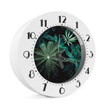 Fresh Tropical Leaf Print Alarm Clock