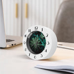 Fresh Tropical Leaf Print Alarm Clock