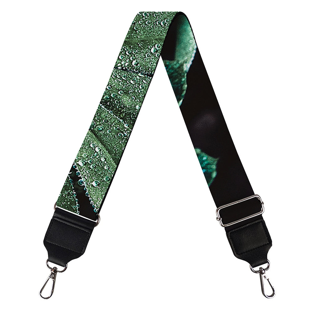 Fresh Tropical Leaf Print Bag Strap