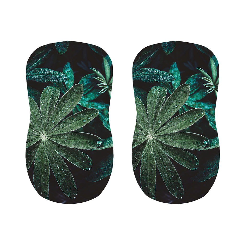 Fresh Tropical Leaf Print Bar Stool Covers
